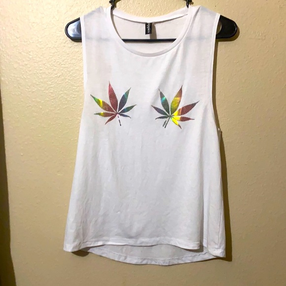 Nippies Rainbow Leaf Tank Top - Picture 1 of 5
